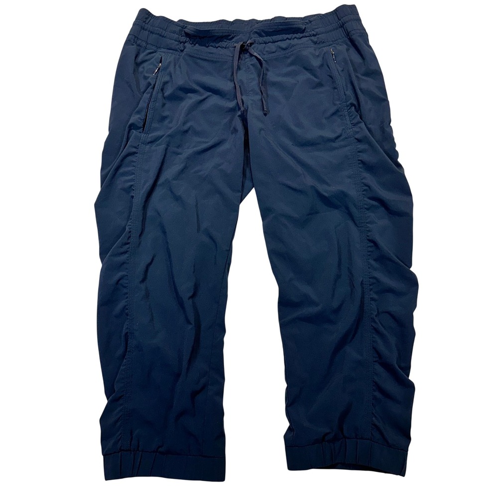 Athleta La Viva Cropped Jogger Pants Womens 6P Navy Blue Gorpcore Hiking